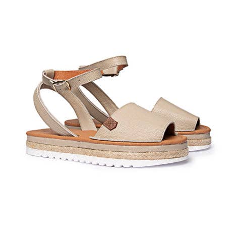 POPA - Wholesale Sandals - Women's - Menorquina Platform Larios Sauvage Sand1