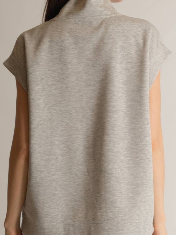 P. CILL - Wholesale Knit Top - Women's - P. CILL Butter Modal Mock Neck Capped Sleeve Top19