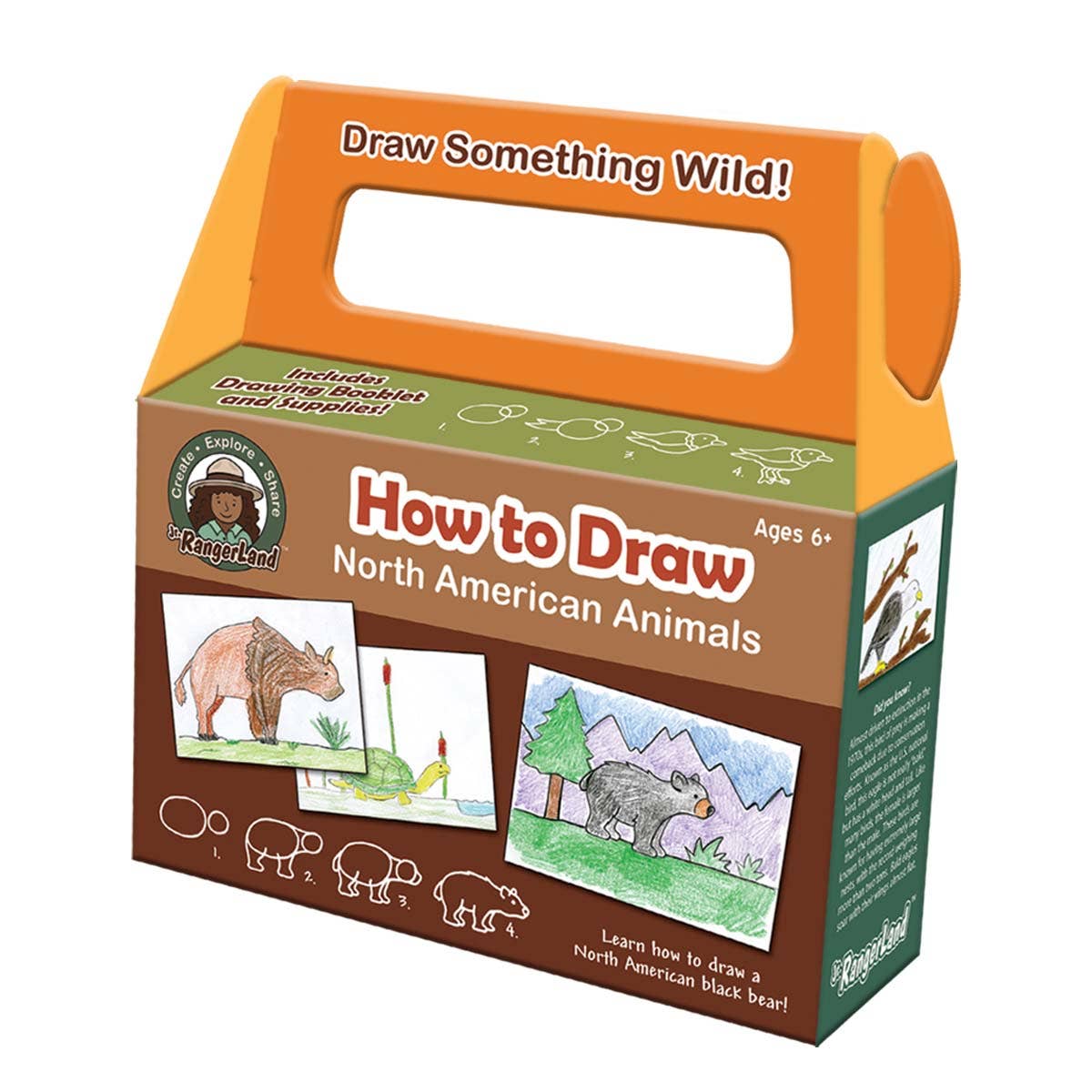 Jr. RangerLand - Wholesale Art Set - Kids & Baby - How to Draw North American Animals Art Kit1