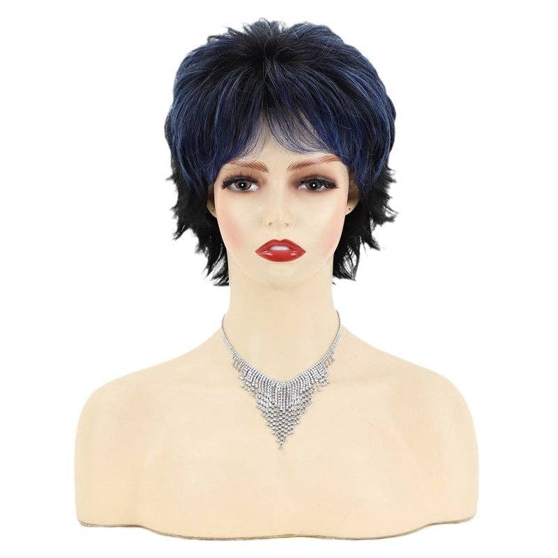 FurDecoration - Vente Perruque/extensions - Perruque Synthétique Courte Bouclée avec Bonnet2