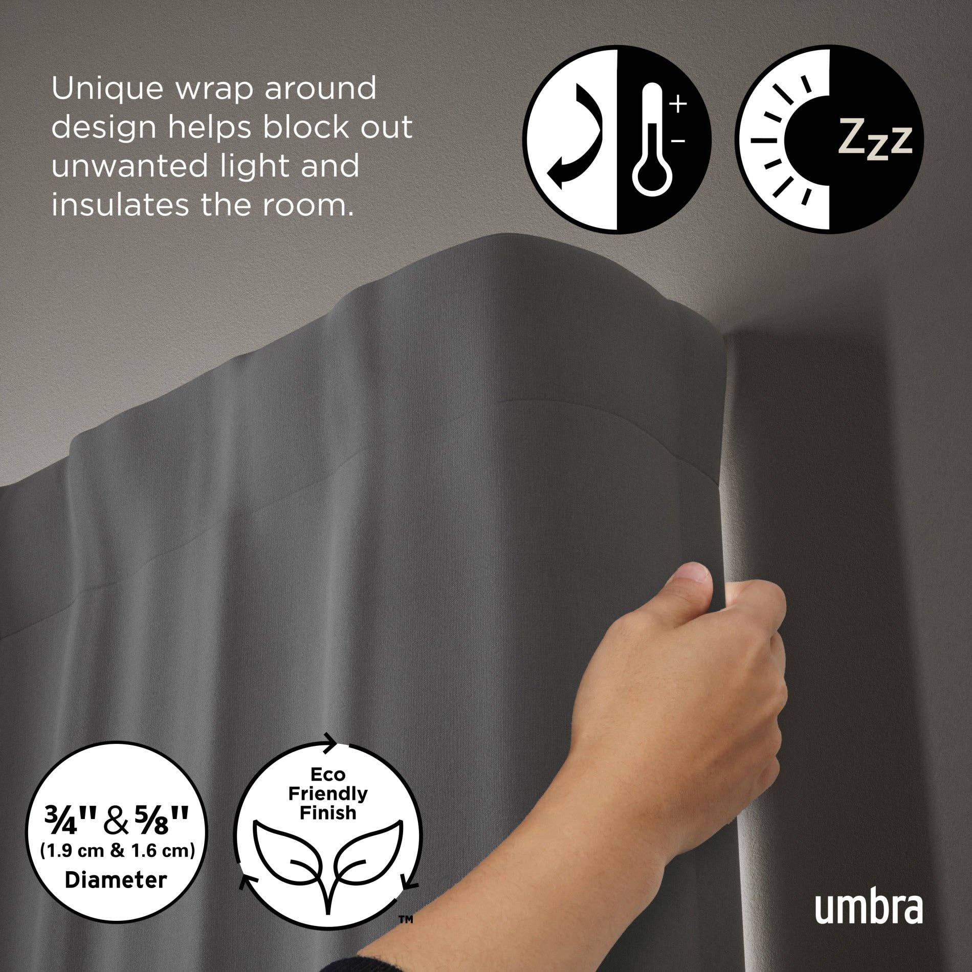 Umbra - Wholesale Curtain Rod - Twilight Double Blackout Curtain Rod10