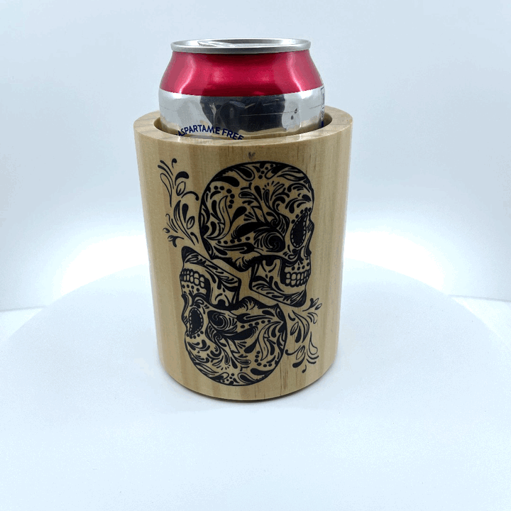 Novelty Brands - Wholesale Drink Huggers & Koozies - Insulated Handmade Wood Can Coozie Assortment - 6/Pack3