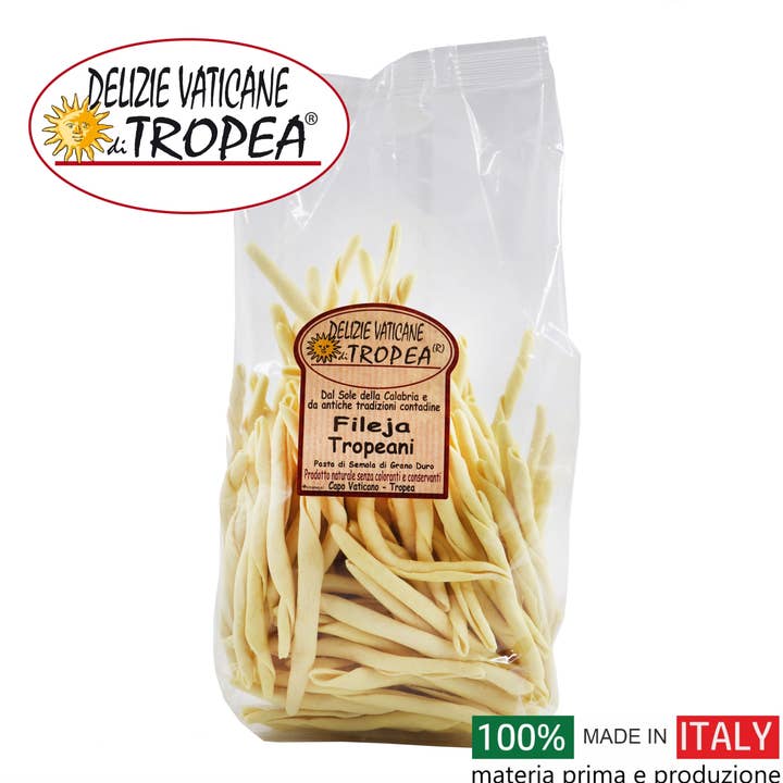DELIZIE VATICANE DI TROPEA - Venta al por mayor Pasta - Fileja Tropeani - Pasta calabresa artesanal - 500gr