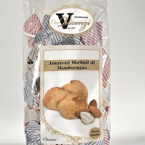 PASTICCERIA CAV. VICENZI DAL 1955 - Wholesale Cookie - Traditional soft Mombaruzzo amaretti in a bag