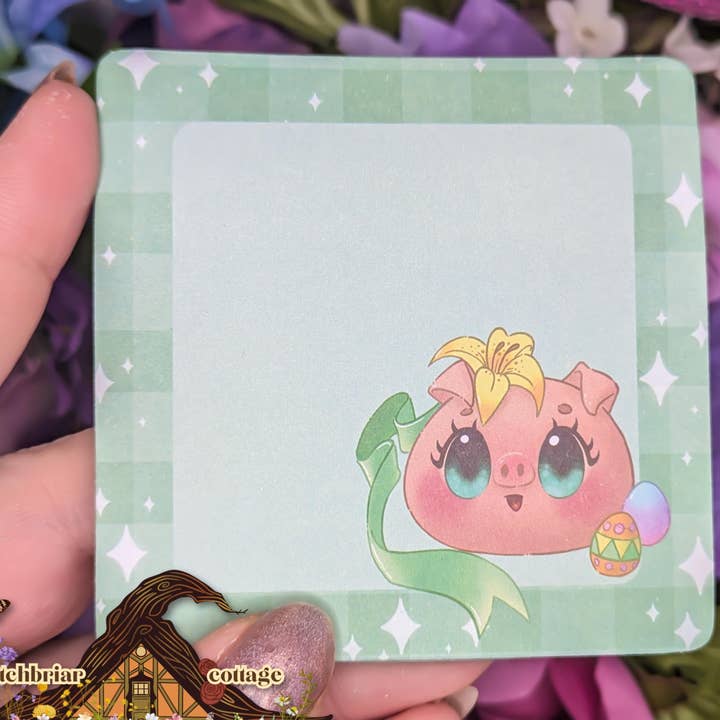 Ostara Pig Sticky Notes Notepad 3x3 til Skole & Kontor for engroshandel hos Witchbriar Cottage