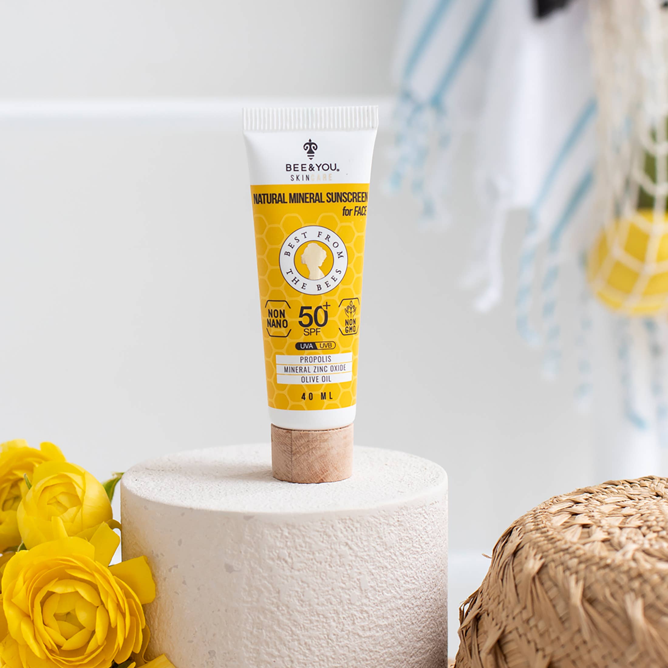 BEE&YOU – wholesale Sunscreen – SPF 50 Natural Mineral Sunscreen for Face | Coral Reef Safe5