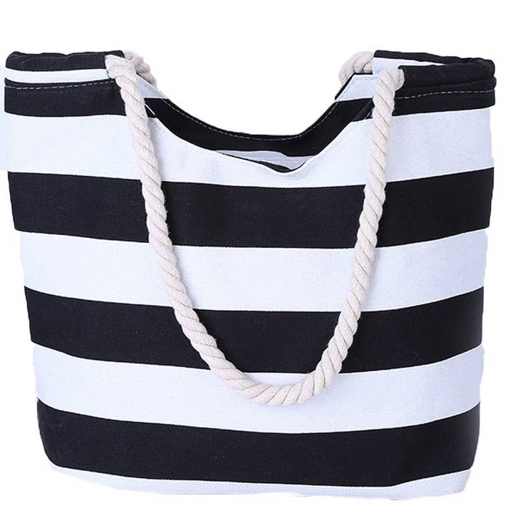 SACS DE PLAGE COOL À RAYURES_CWAB320 pour la vente par Lily Clothing