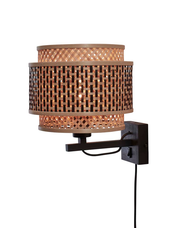 BHUTAN Wandlamp bamboe base voor wholesale door Good&Mojo