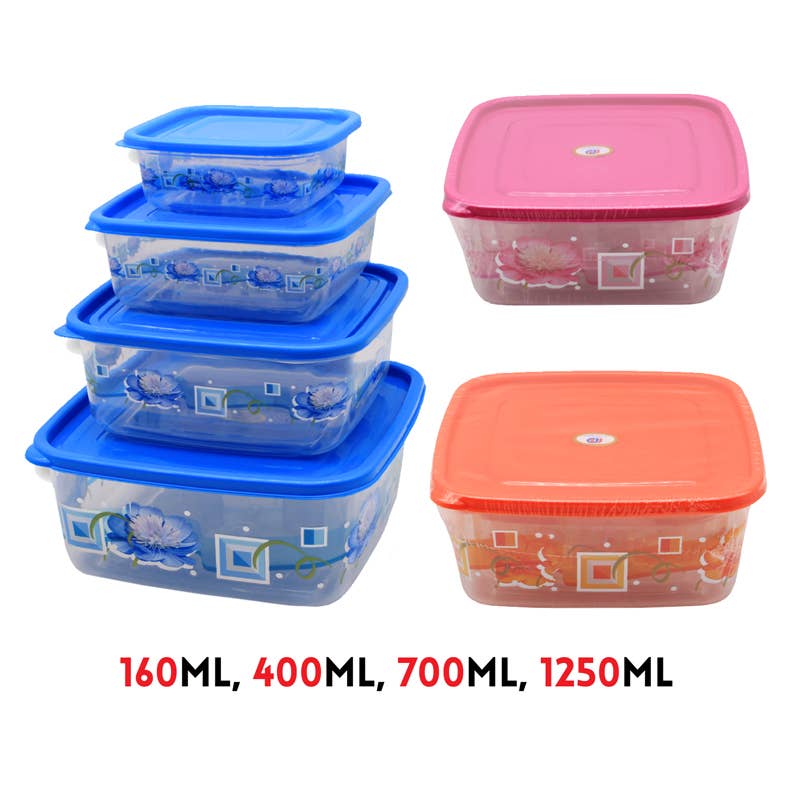 Deluxe Import Trading - Wholesale Food storage container - 4 pc Food Container Set0