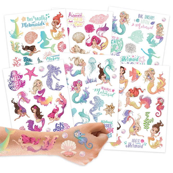 Tatuajes con purpurina - sirenas para venta al por mayor de Papierdrachen