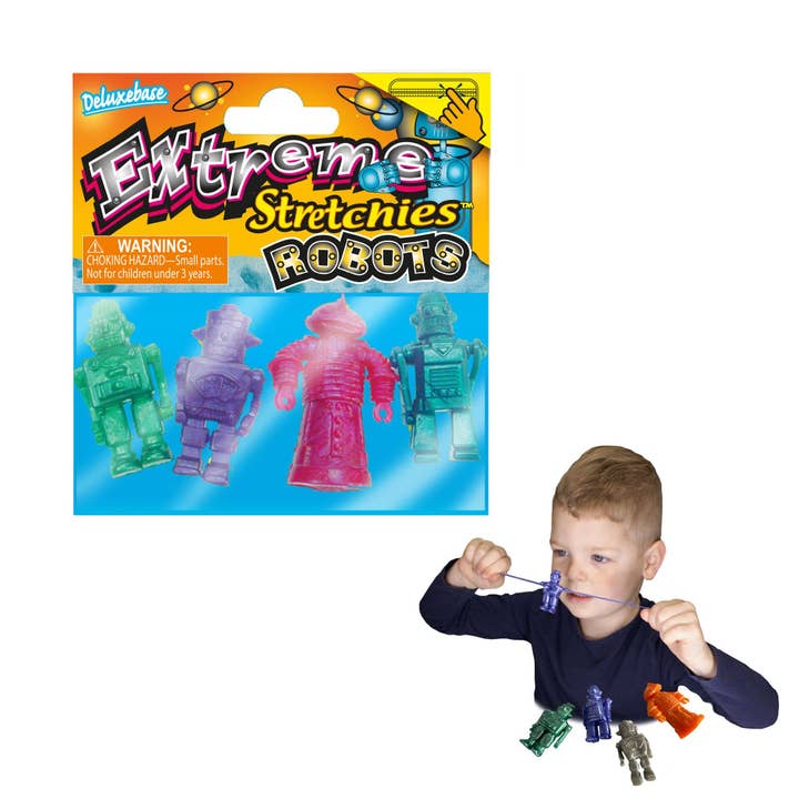 Deluxebase – wholesale Figurine toy – Kids – Extreme Stretchies Mini Figurines - Robots
