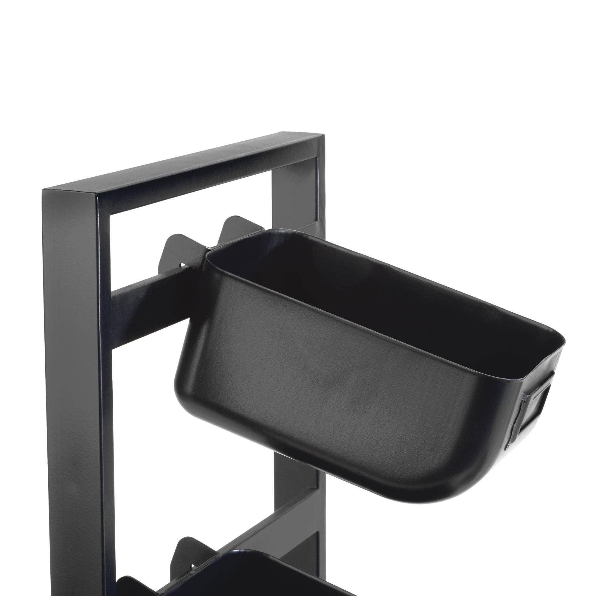Black 6 Metal Bin Tabletop Display for wholesale on Faire4