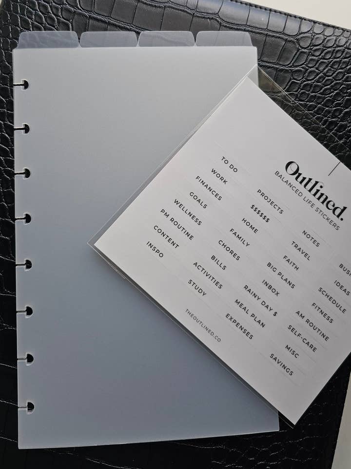 Duidelijke bovenste tabbladverdelers voor wholesale door Outlined