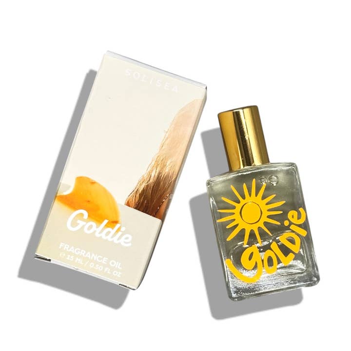 Parfum à l'huile GOLDIE Roller • Bergamote & Ambre pour la vente par Solisea