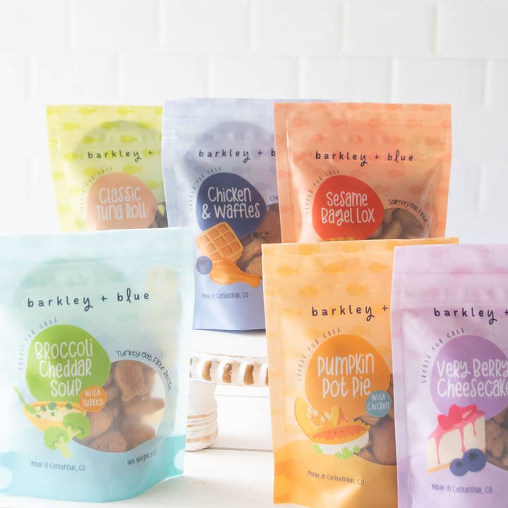 Barkley & Blue - Wholesale Pet Treats - Cat - Sesame Bagel Lox Cat Treats - Cat Treat Biscuits