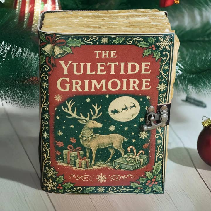 The Yuletide Grimoire – Vintage Christmas Journal, Notebook for wholesale by MNM HANDICRAFTS