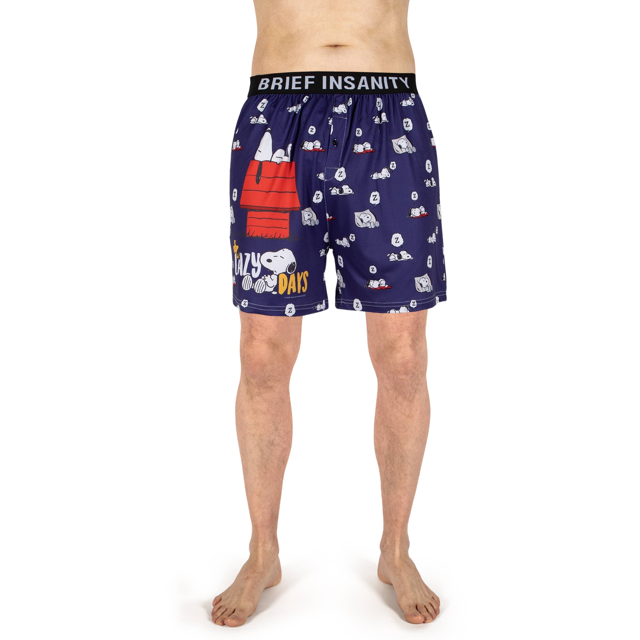 BRIEF INSANITY - Vente Sous-vêtements – homme - Boxers Snoopy Lazy Days