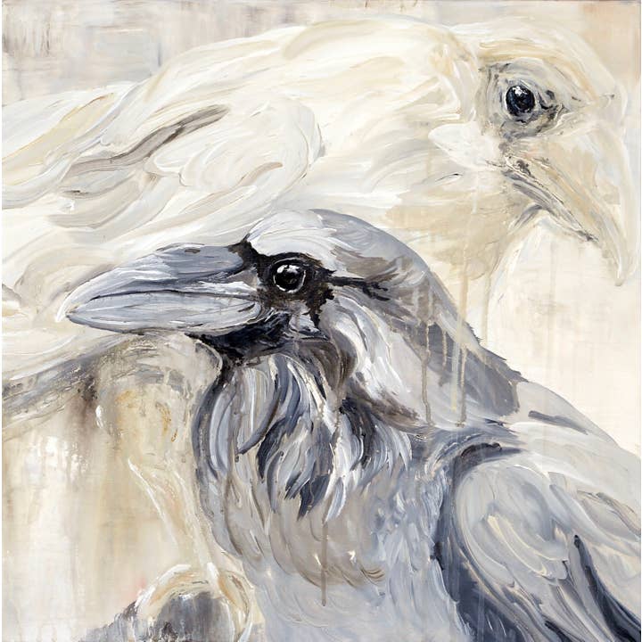 Impression sur papier mat 20 x 20 x 20 - « Ébène et ivoire » pour la vente par Shirley Kay Art