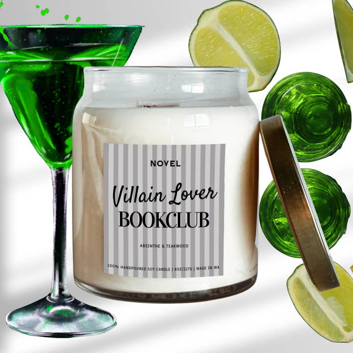Villain Lover Bookclub for wholesale by Novel Candle Co