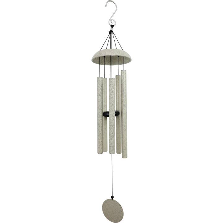 91cm 5 Tube Cream Granite Look Wind Chime for wholesale by Cubby House by Malmar