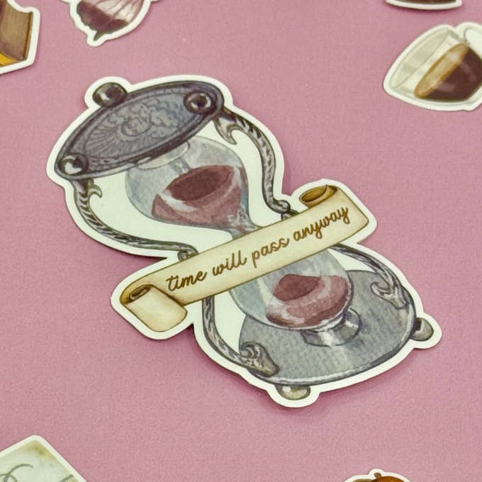 Autocolante Jumbo Ampulheta Dark Academia por atacado de Paper Crane Shop