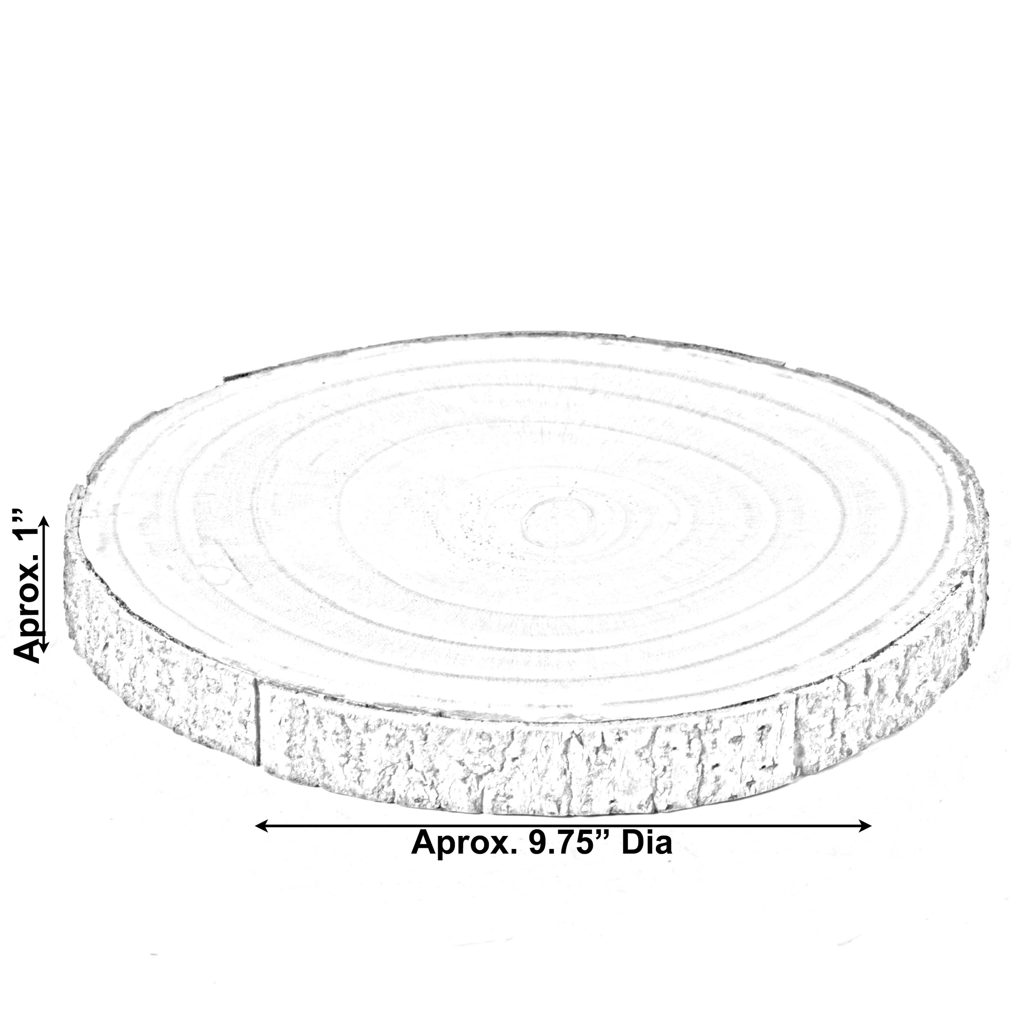 Quickway Imports - Wholesale Decorative Tray - Natural Wood Slabs Rustic Ornament Slice Tray Table Charger4