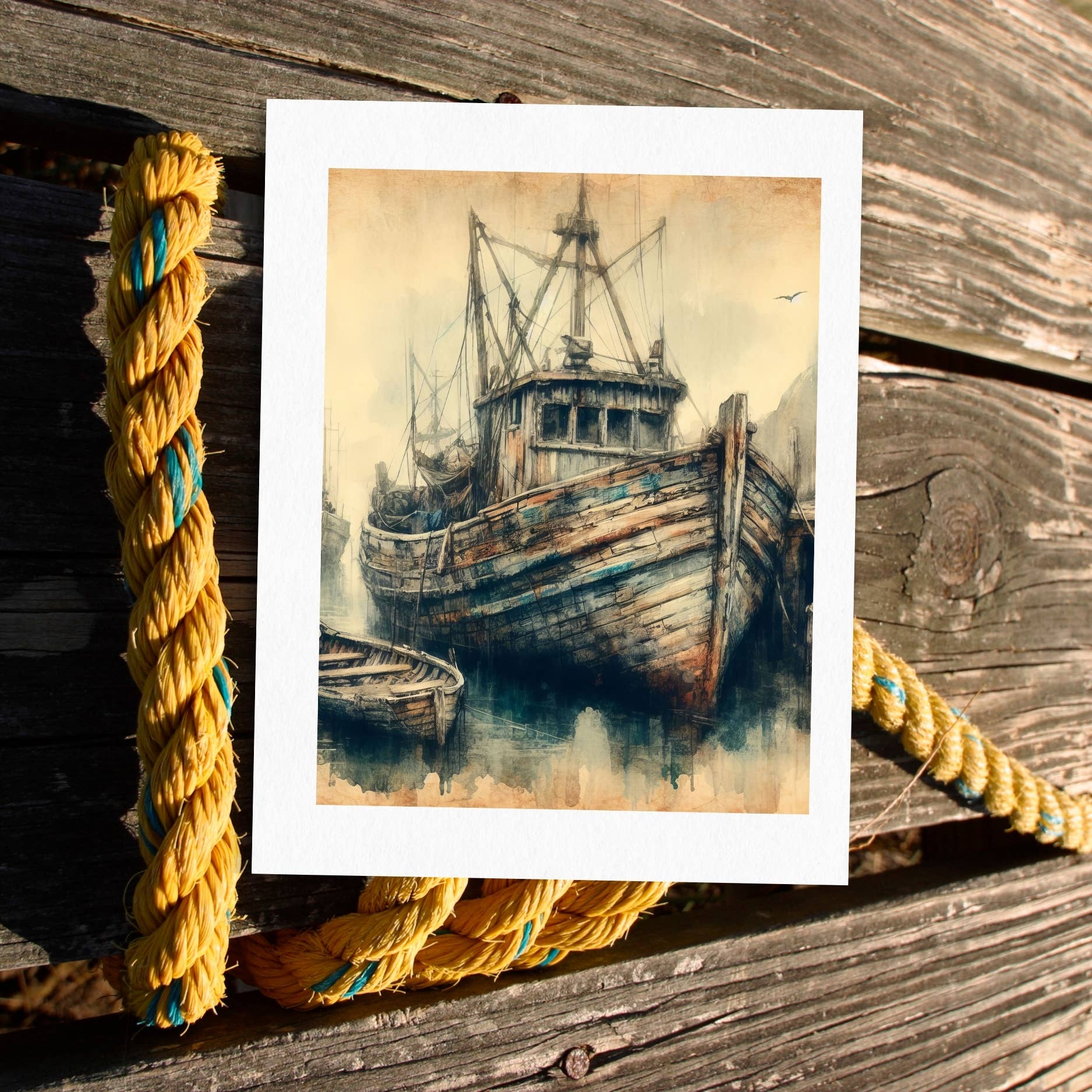 Blue Crab - Wholesale Father's Day Card - Vintage Boat Cards – Nautical Set by Blue Crab0