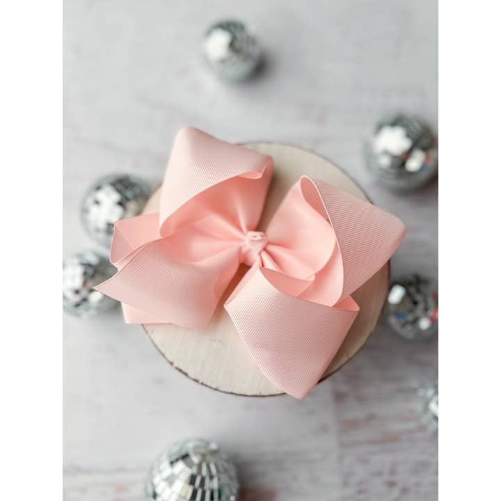 The Hair Bow Company - Wholesale Hair Bow - Kids - Oversize Grosgrain Hair Bow - Alligator Clip - 5.5"