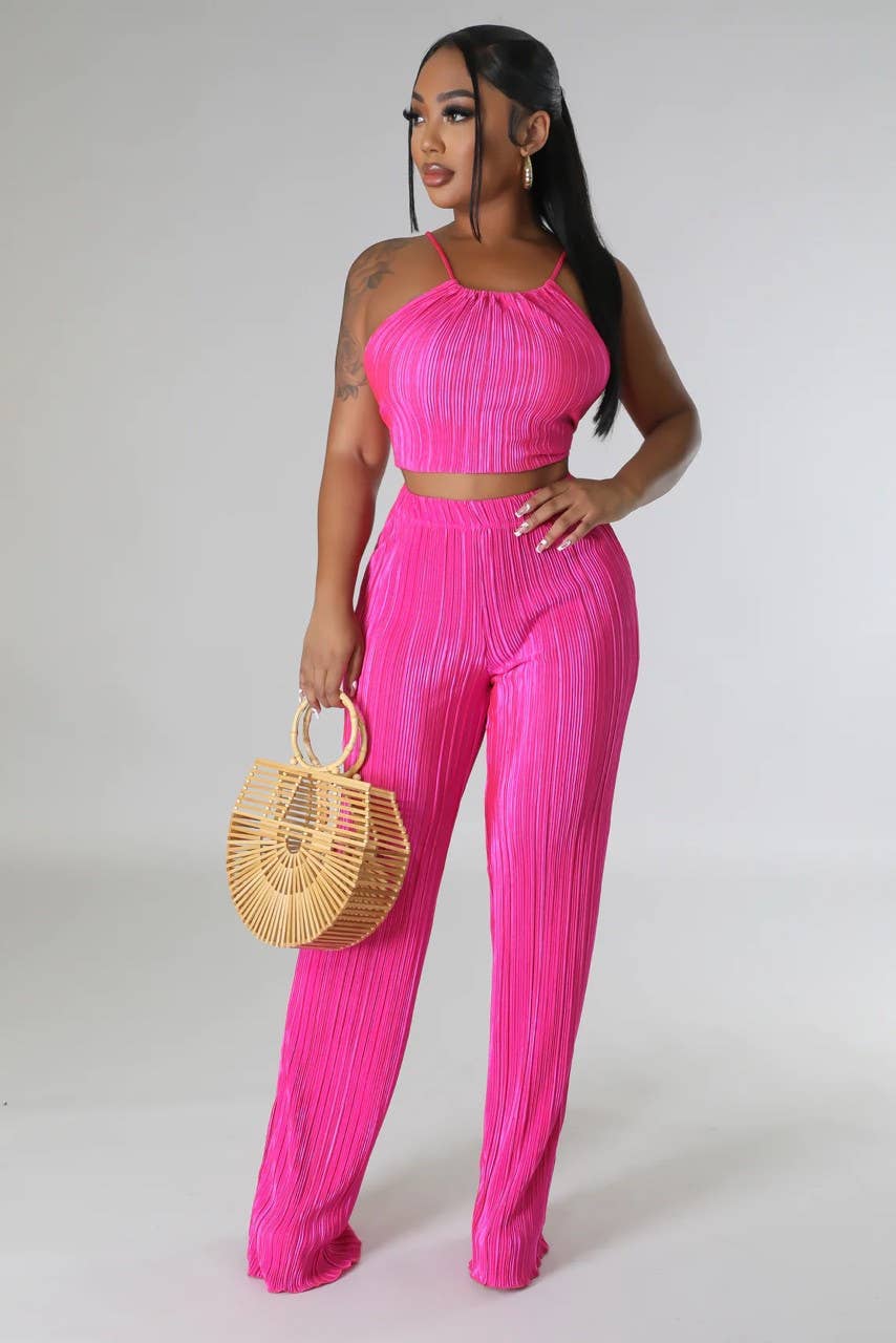 Boswell - Venta al por mayor Conjuntos de top y pantalón (NO para estar en casa) - Mujer - Conjunto de tirantes y pantalones Bodre Crop9