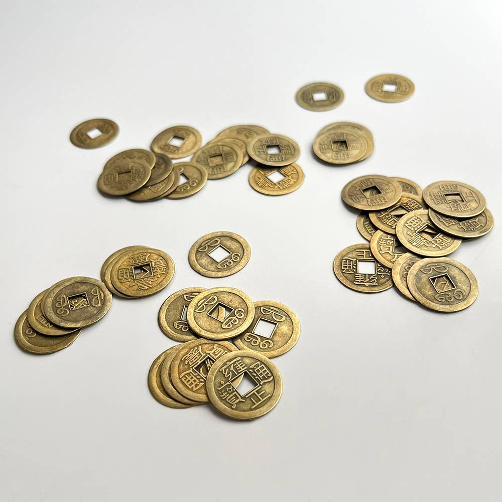 VIE – Engroshandel Meditationsudstyr – Lucky Feng Shui kinesiske mønter, 2,2 cm diameter, pakke med 246