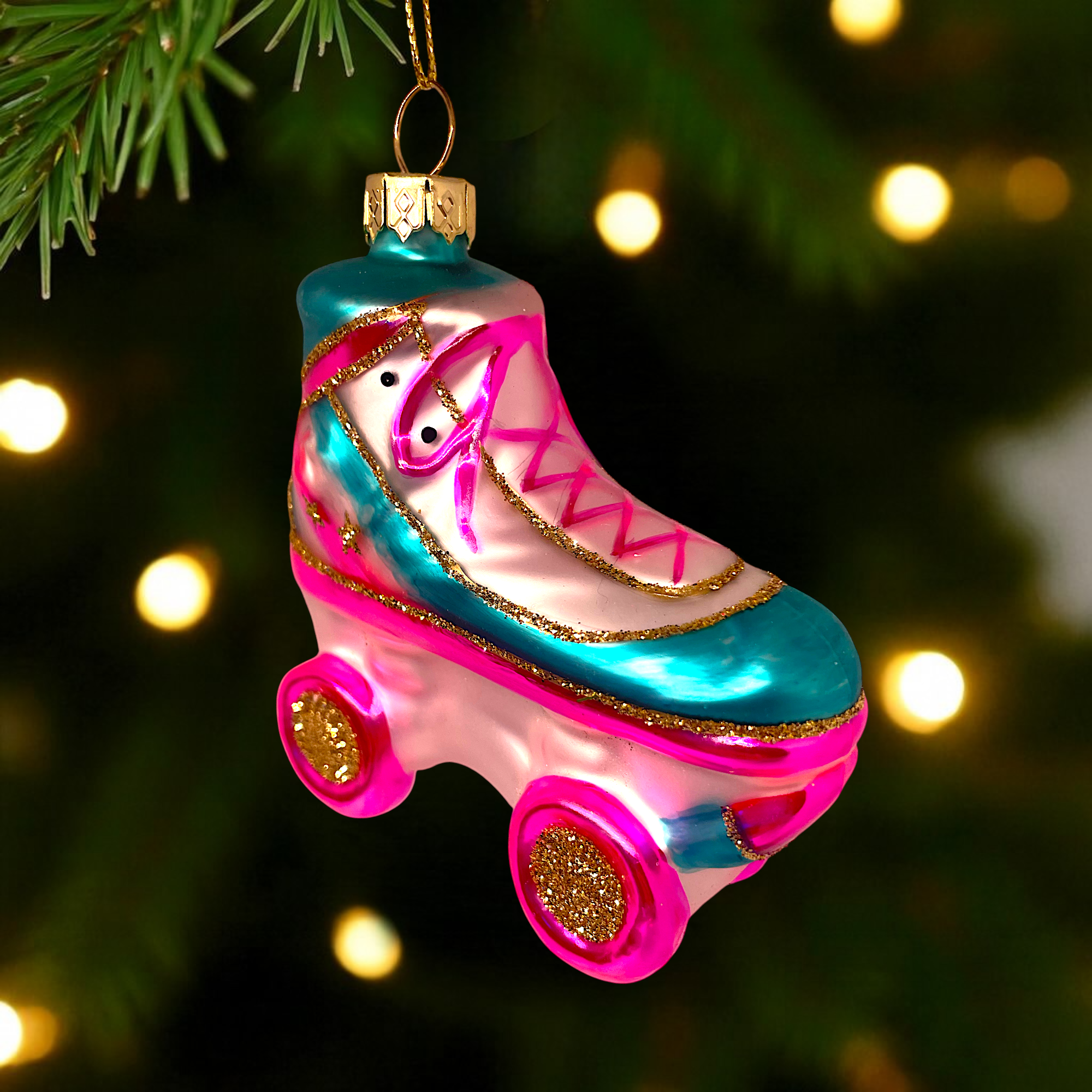 Noel Box - Wholesale Ornament - Roller Skate Christmas Ornament – Glass Holiday Decoration4