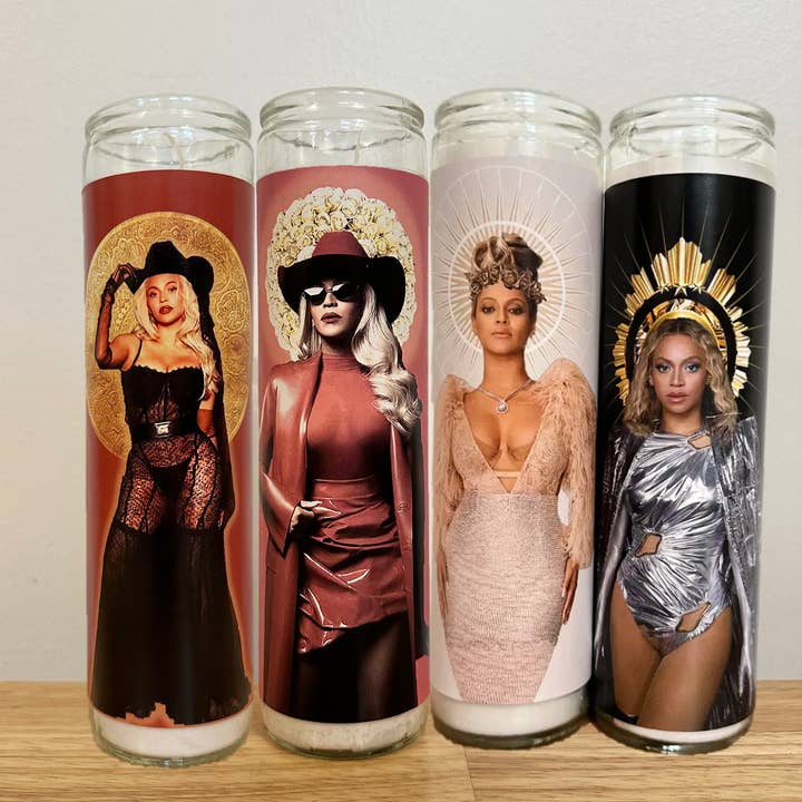 Beyonce Candle for wholesale by Flaming Feminist