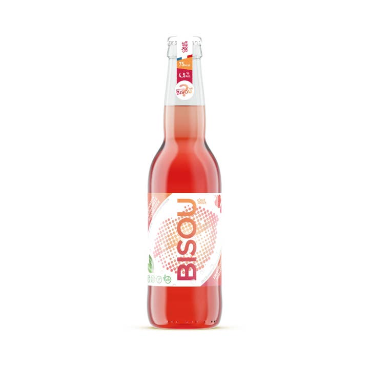BISOU - Wholesale Non-Alcoholic Aperitif/Mocktail - Raspberry Hibiscus Kiss ๐ infused alcoholic drink1