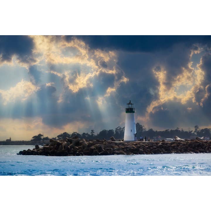 Impression photographique du phare de Santa Cruz pour la vente par Richard Miles Photos