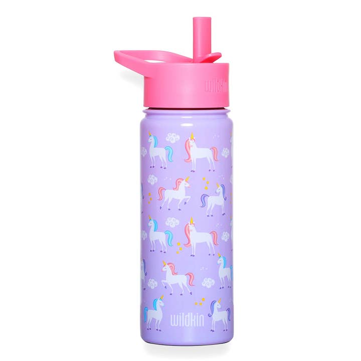 Wildkin - Wholesale Water Bottle - Unicorn 18 oz Steel Water Bottle6