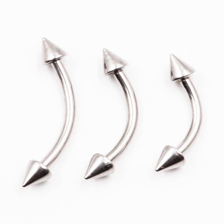 Double Arrow Eyebrow Piercing - PM-022 for wholesale by Awaken
