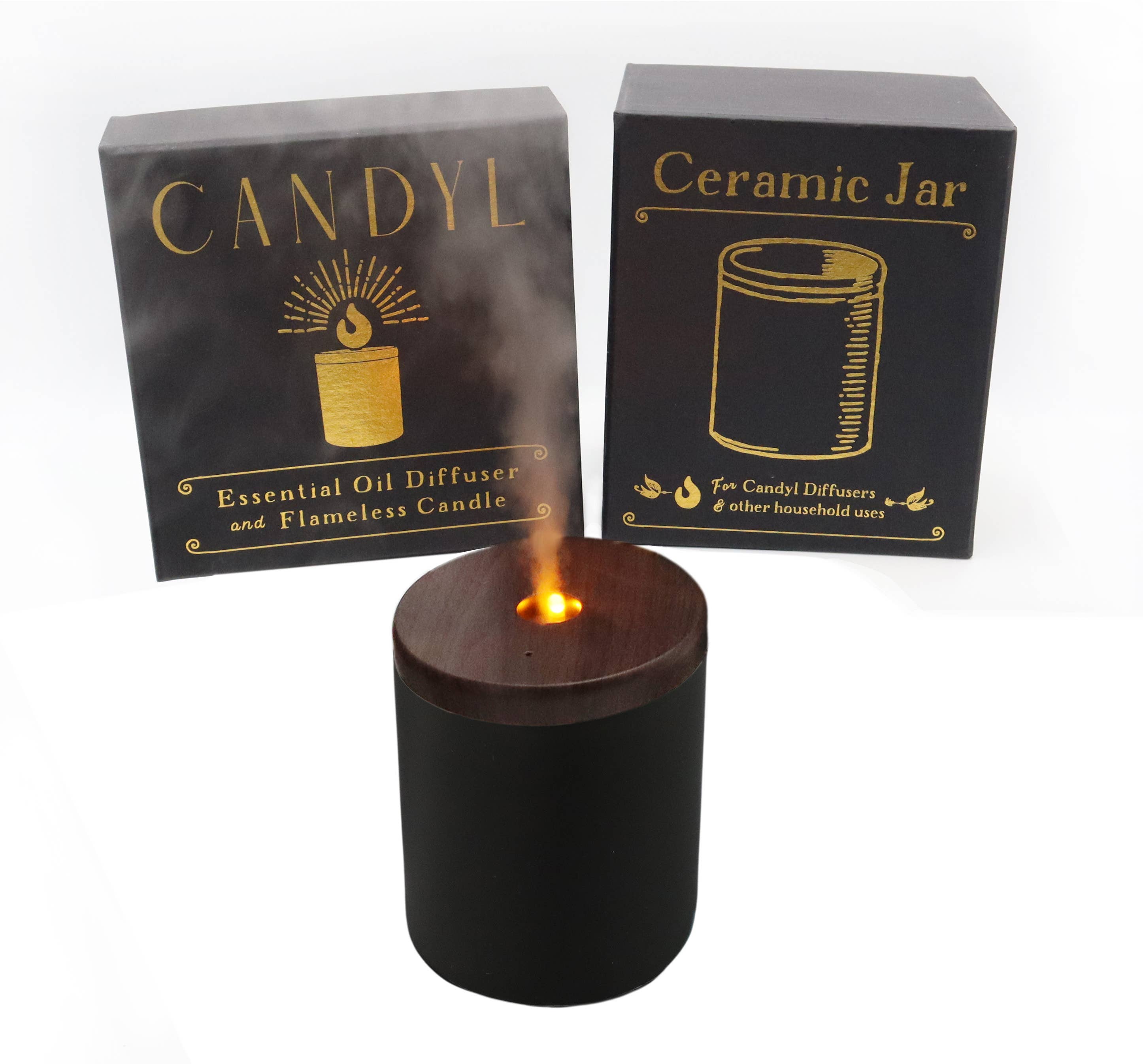 Candyl - Vente Diffuseur électronique - Diffuseur d'Huiles Essentielles Candyl avec Flamme de Lumière de Bougie20