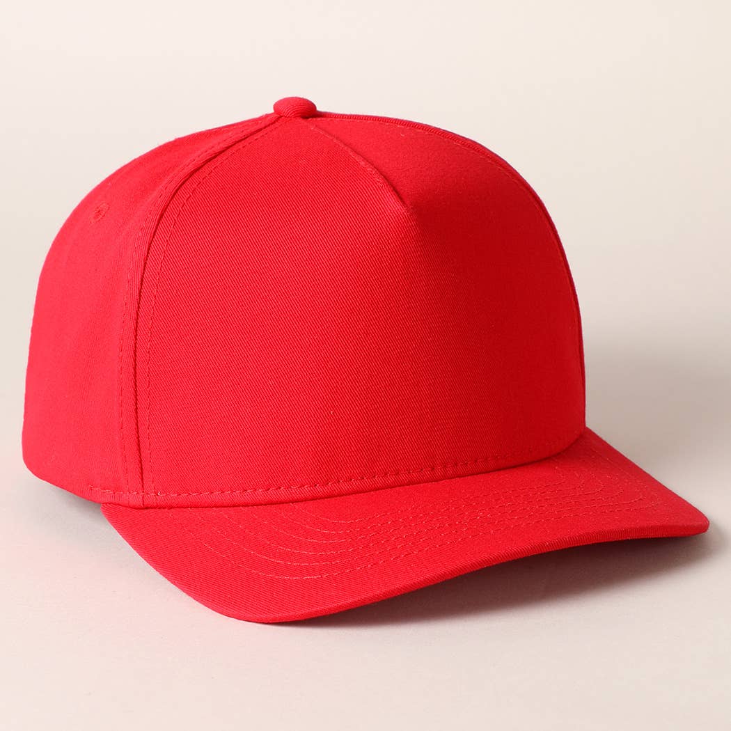 Fashion City - Wholesale Baseball Cap - Unisex - Solid Colored Cotton 5 Panel Baseball Cap33