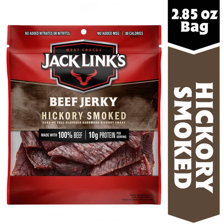 Shop The King - Wholesale Jerky - Jack Link's Beef Jerky, Hickory Smoked, 2.85 oz Bag - Rich, Smoky Flavor