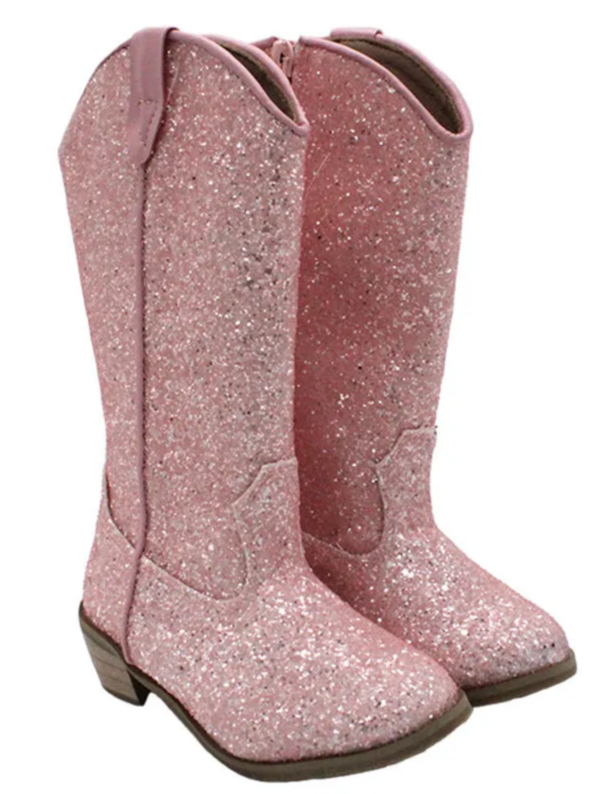 Sparkle and Shine Pink Cowboy Boots by Liv and Mia for wholesale on Faire2