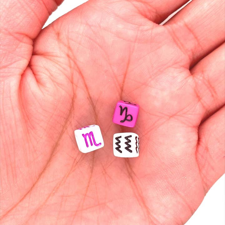 The Bead Bazaar - Wholesale Beads - Pack of 100 Colorful Zodiac Beads, Horoscope Beads, Astrologogy Spacer Beads, Horoscope Boho Beads, DIY Beads, Zodiac Beads, Charms For Bracelet6