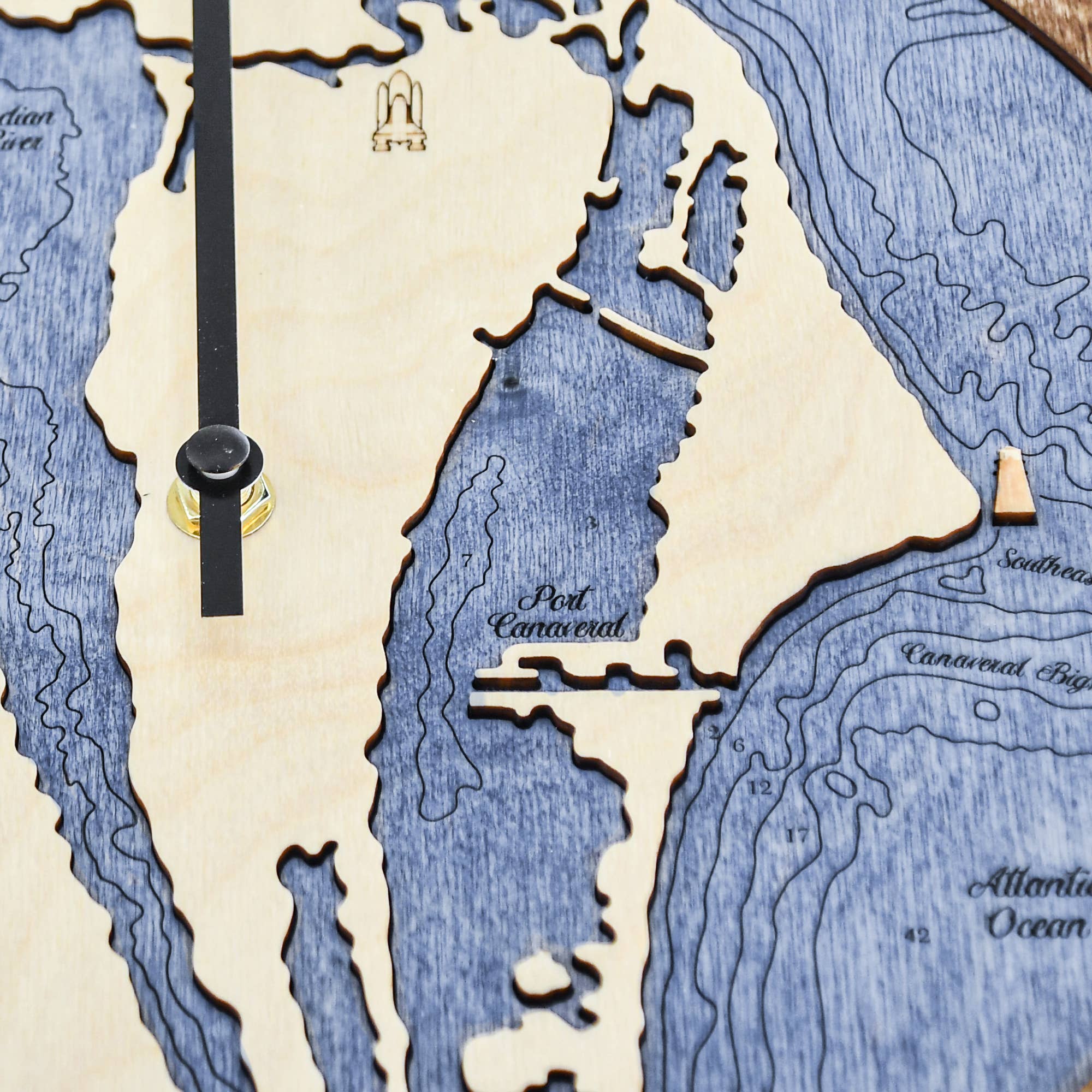 Sea & Soul Nautical Chart Art - Wholesale Wall Clock - Florida East Coast Nautical Chart Tide Clock-Many Locations142