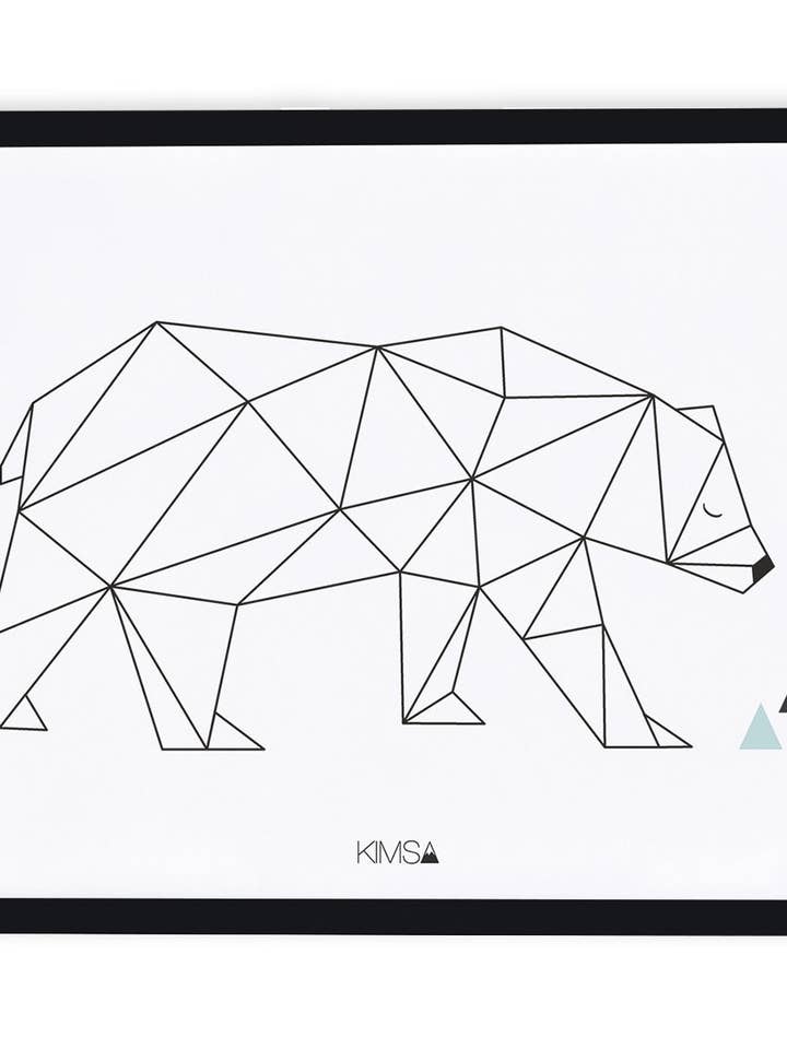 ORIGAMI - Affiche encadrée (P0182C) pour la vente par LILIPINSO