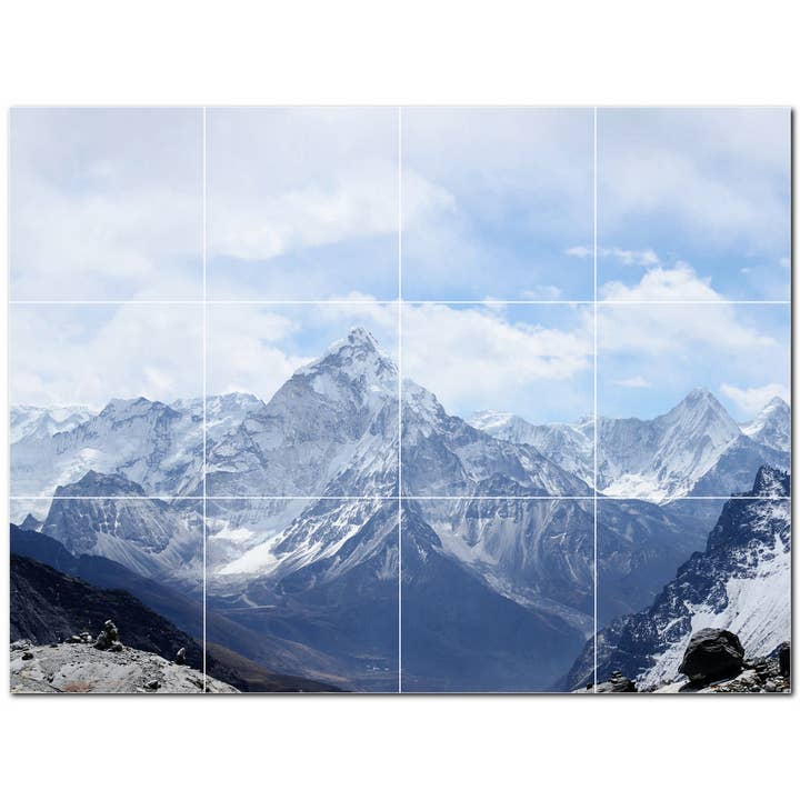 Mountain Ceramic Tile Mural PT500882 for wholesale by Picture-Tiles.com