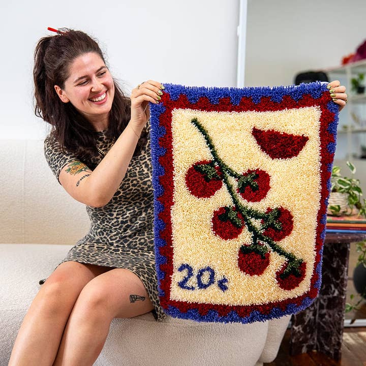 Craft Club - Wholesale DIY Craft Kit - Tomato Stamps - XL Latch Hook Rug Kit2