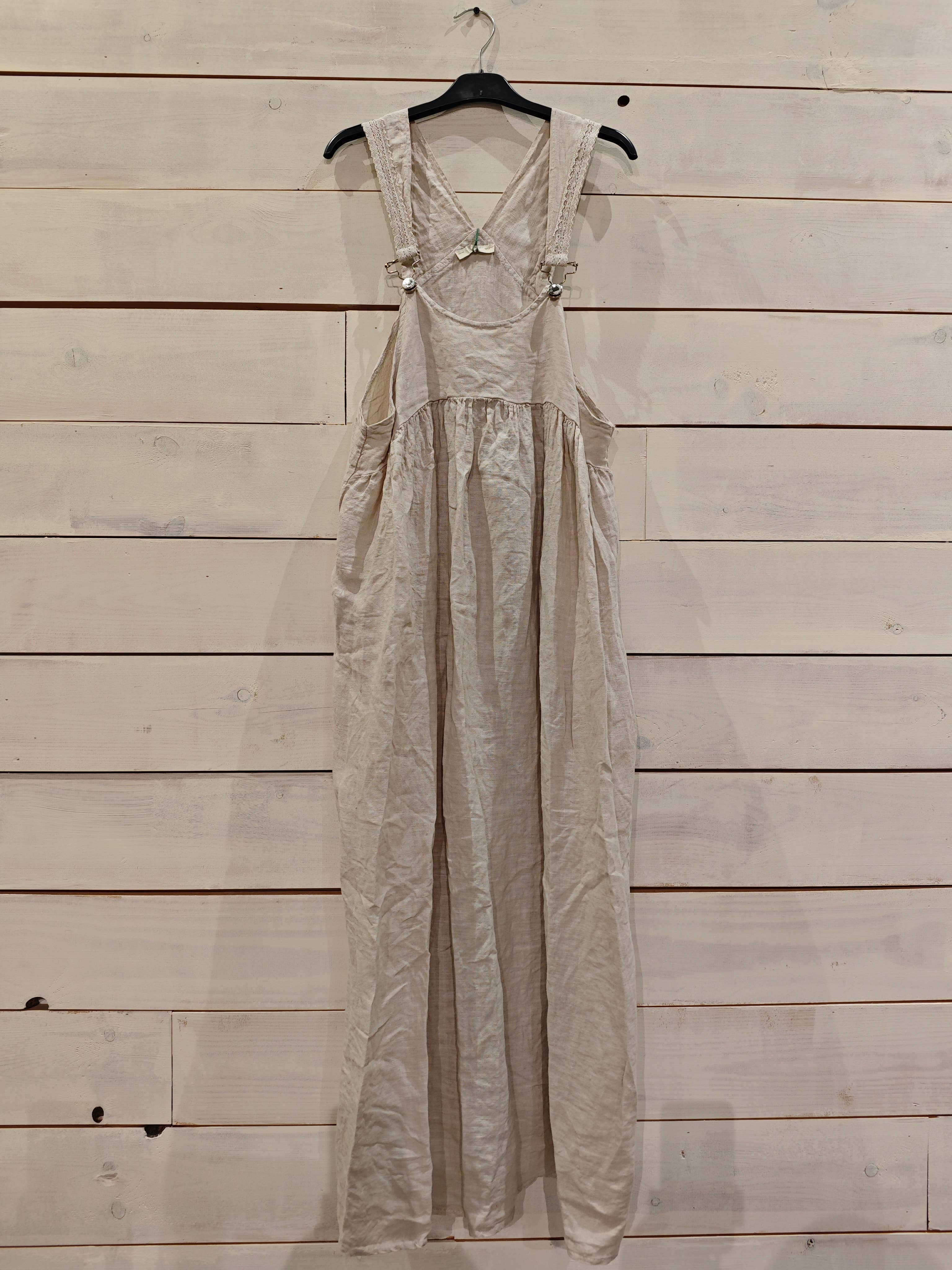 Linos y Textiles – Engroshandel Kjole - Dame – REF 72202 100% HØRKJOLE I BRYSTSTIL0