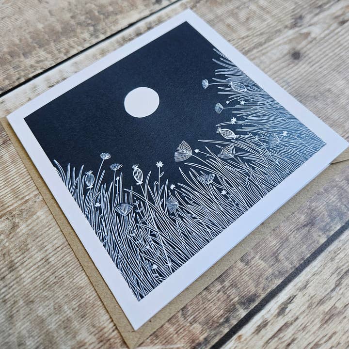 Flotsam Prints - Wholesale Everyday Greeting Card - Quiet Night - Single Square Greetings Card2