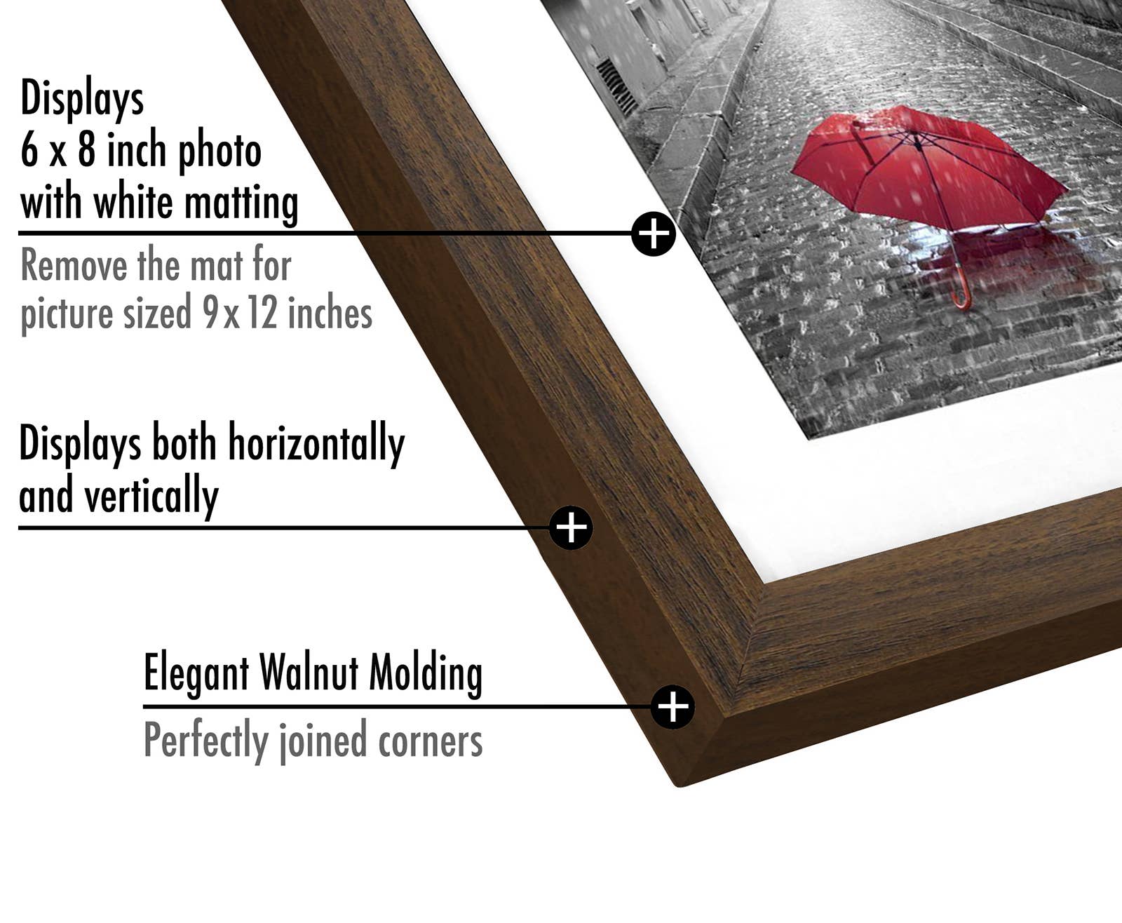 Americanflat - Wholesale Picture Frame - Americanflat Picture Frame with Mat Standard Molding106