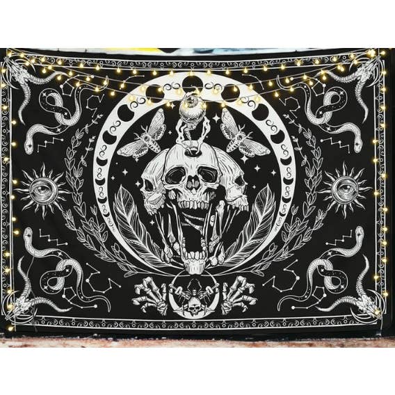 Rising International Inc - Wholesale Tapestry/Textile - Skull Multi Tapestry B2488