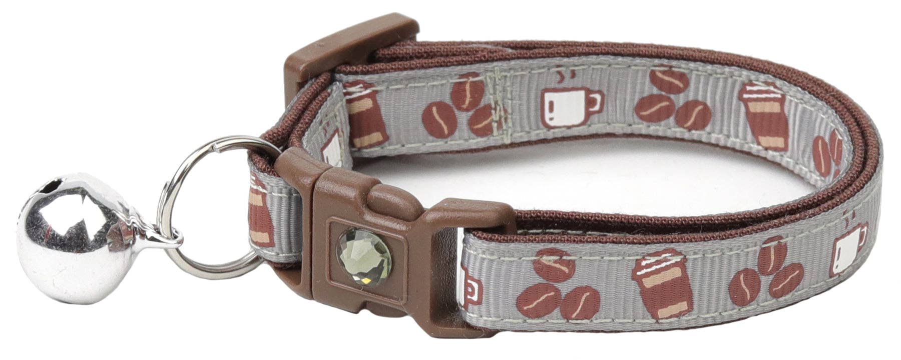 From Pugs to Persians Pet Accessories, LLC - Wholesale Pet Collar - Cat - Coffee Beans Breakaway Cat Collar25